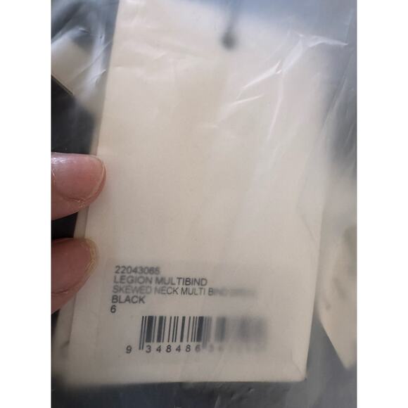 Christopher Esber SKEWED NECK MULTI BIND DRESS IN BLACK AU6/US2 - Picture 9 of 9